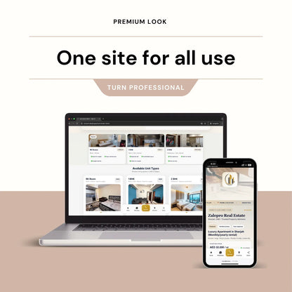 Real estate one click site + QR