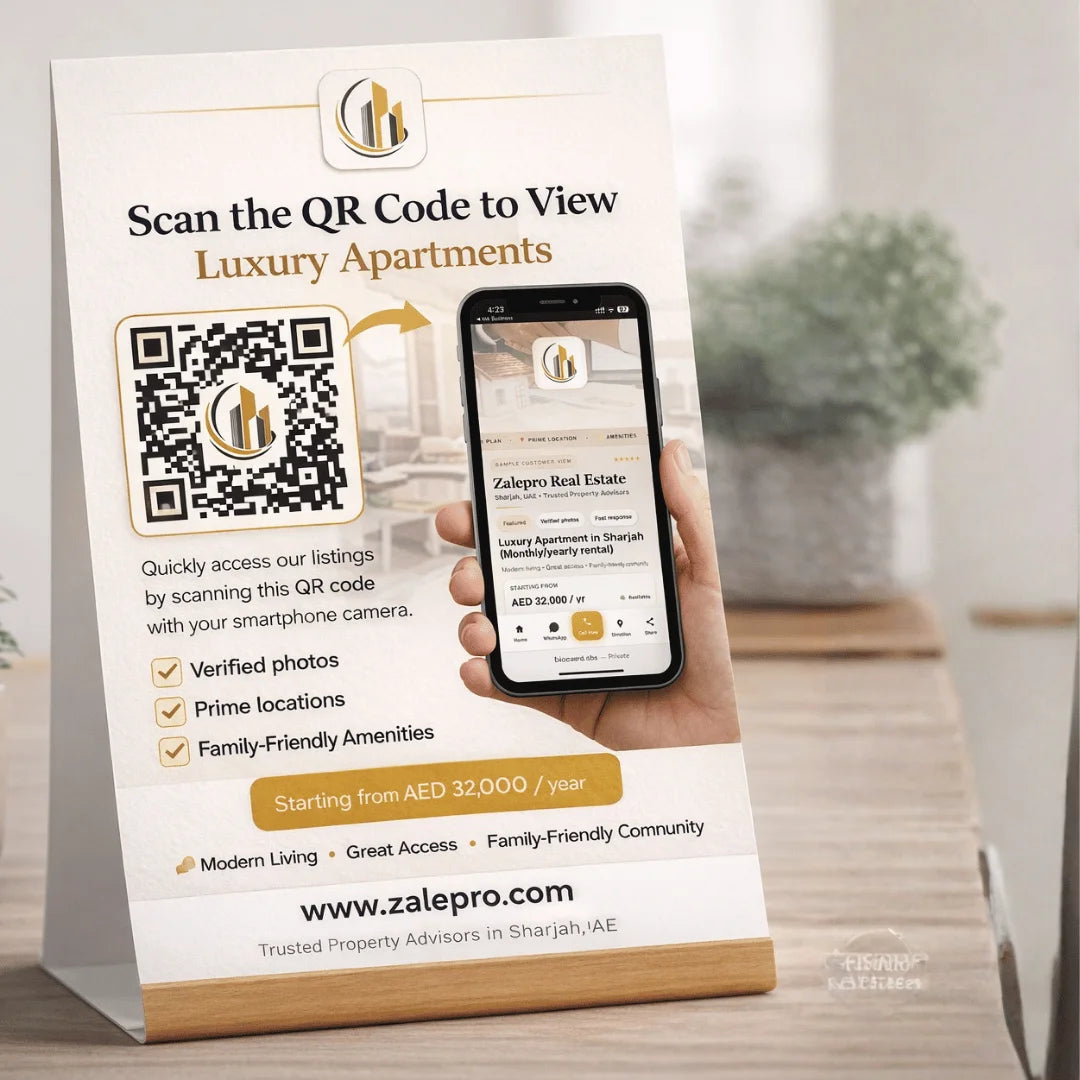 Real estate one click site + QR