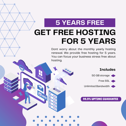 Premium Business Website – 5 Years Hosting + Support